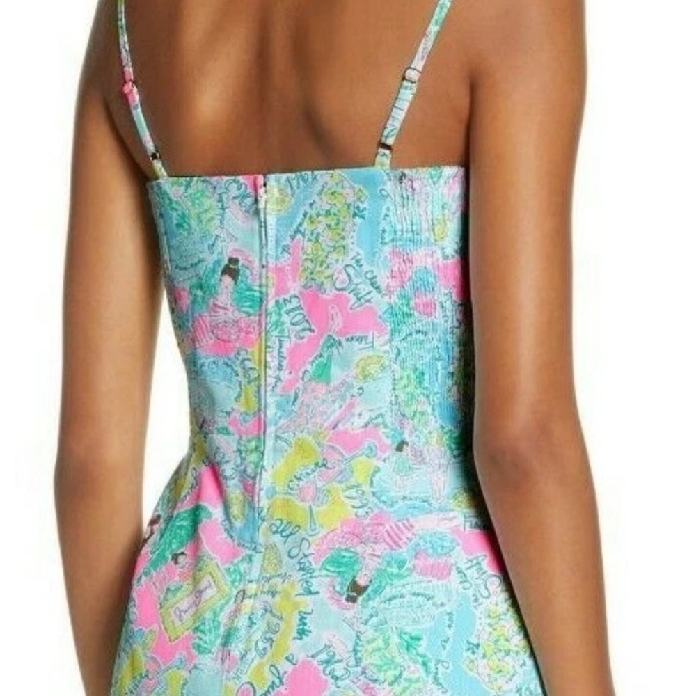 NWOT Lilly Pulitzer Jesse Romper “In the beginning” Pattern sz14 - Picture 7 of 10